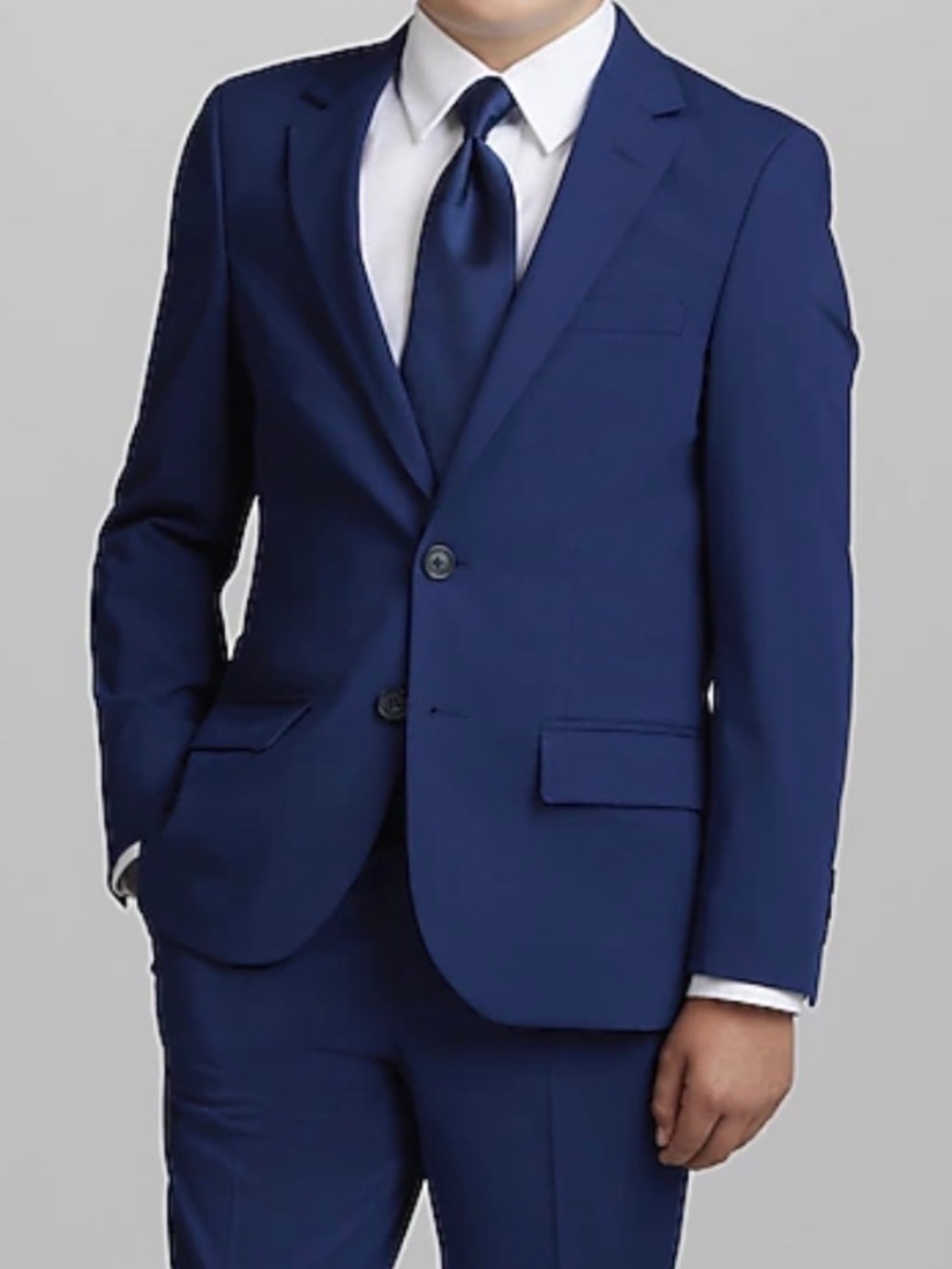 BOYS Blue Suit Jacket Sz 16